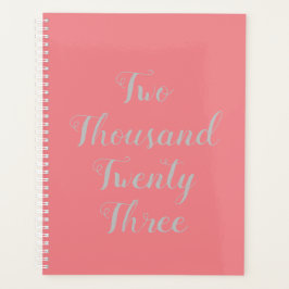 2023 Script Planner Peach roze
