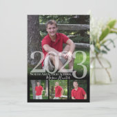2023 Senior Memories Quad Photo Afstuderen Kaart (Staand voorkant)
