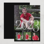 2023 Senior Memories Quad Photo Afstuderen Kaart (Voorkant / Achterkant)