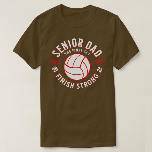 2023 Senior Volleyball Dad T-shirt (Design voorkant)