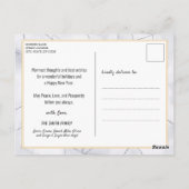 2023 Silver Gold Modern Family 12 Fotokalender Briefkaart (Achterkant)