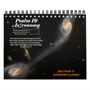 2023 SMALL Psalm 19 Astronomy Society Calendar Kalender