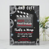 2023 Snijd dat is een zwarte uitnodiging van het A (Staand voorkant)