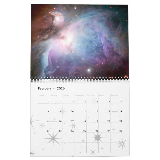 2023 Space Astronomy Universe NASA Nebulae Stars Kalender (Feb 2026)