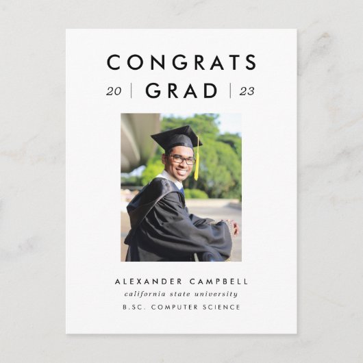 2023 Student Afstuderen Academie Aankondigingskaart (Voorkant)