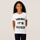 2023 t-shirt voor meisjes (Voorkant volledig)