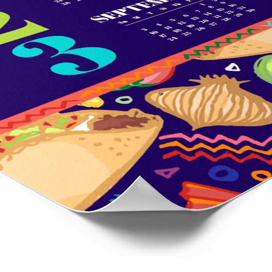 2023 Taco Fiesta Kalender Poster (Hoek)