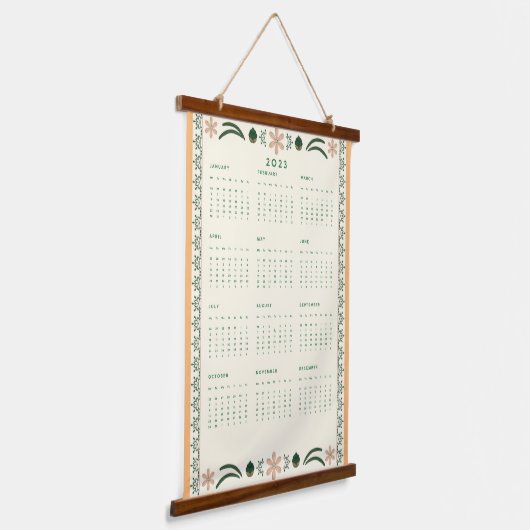 2023 Tapestry Wall Yarly Calendar Hangend Wandkleed (Gebogen)