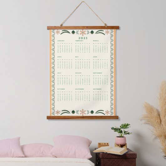 2023 Tapestry Wall Yarly Calendar Hangend Wandkleed (Slaapkamer)