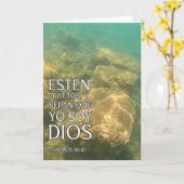 2023 Tarjeta de AGUAS ANTIGUAS: Salmos 46:10 Kaart (Gele Bloem)