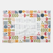 2023 Tea Towel Calendar Bauhaus Floral Kathrin Leg Theedoek (Horizontaal)