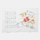 2023 Tea Towel Calendar Spring Picnic Food Theedoek (Horizontaal)