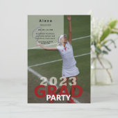 2023 Tennis-fotograaf Kaart (Staand voorkant)