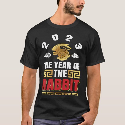 2023 The year of the rabbit Chinese Zodiac T-shirt (Voorkant)