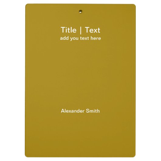 2023 Tijdelijk Glitter-script - Moderne gouden fot Klembord (Achterkant)