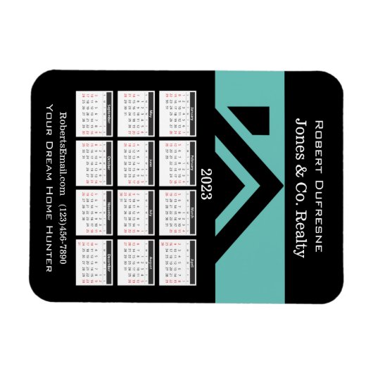 2023 Tijdelijk Huis Gepersonaliseerd Magnet Magneet (Horizontaal)