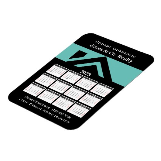 2023 Tijdelijk Huis Gepersonaliseerd Magnet Magneet (Linkerzijde)