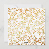 2023 Tijdelijk modern Gold-script voor zwart bedri Feestdagenkaart (Achterkant)