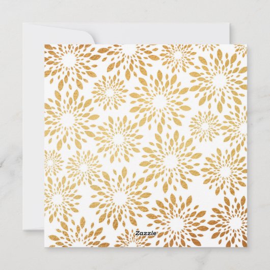 2023 Tijdelijk modern Gold-script voor zwart bedri Feestdagenkaart (Achterkant)