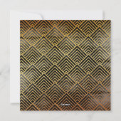 2023 Tijdelijk modern Gold-script voor zwart bedri Feestdagenkaart (Achterkant)