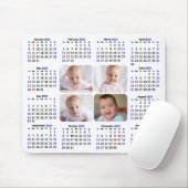 2023 Tijdschema Aangepaste foto Modern Minimalist Muismat (Met muis)