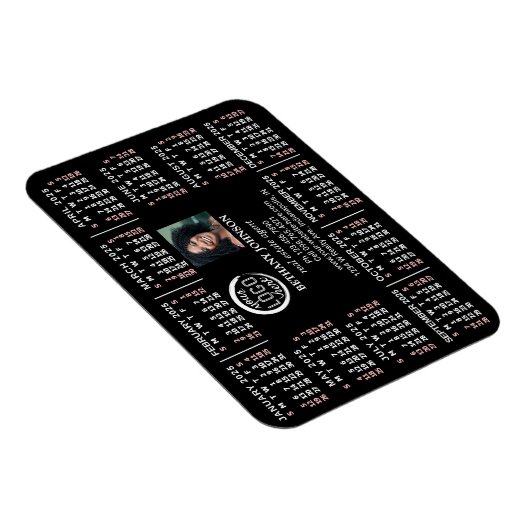 2023 Tijdschema - Aangepaste zakelijke Logo - Gema Magneet (Rechterzijde)