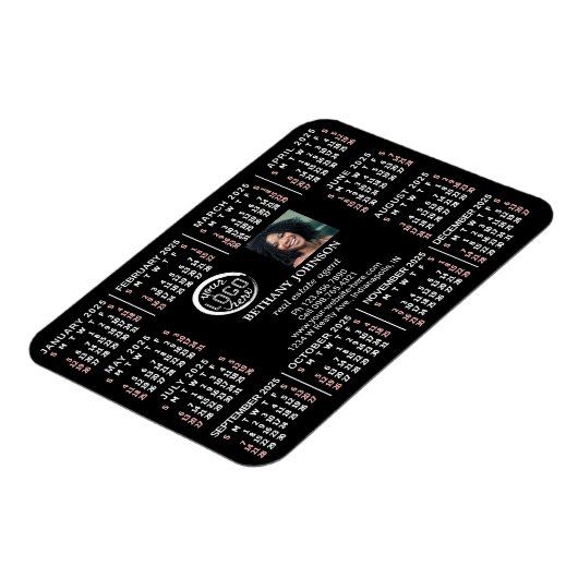 2023 Tijdschema - Aangepaste zakelijke Logo - Gema Magneet (Linkerzijde)