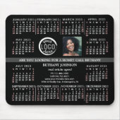 2023 Tijdschema - Aangepaste zakelijke Logo - Gema Muismat (Voorkant)