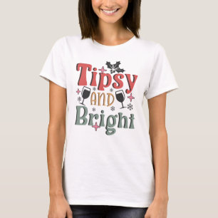 2023 Tipsy & heldere sterrenwijn glazen T-shirt