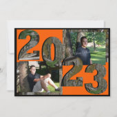 2023 Tree Camo Afstuderen Twin Foto Kaart (Voorkant)