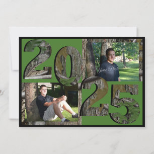 2023 Tree Camo Afstuderen Twin Photo Green Kaart