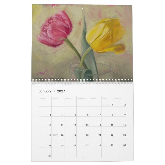 2023 Tulpventilatorkalender Kalender (Jan 2027)