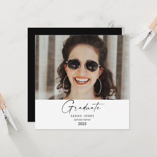 2023 twee foto collage zwart afstudeerfeest (Voorkant / Achterkant in situ)