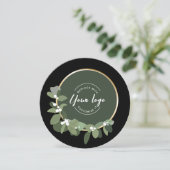 2023 Vakantie en groene, aangepaste Logo Feestdagenkaart (Staand voorkant)