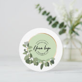 2023 Vakantiedagen - Groene Logo op maat Feestdagenkaart (Staand voorkant)