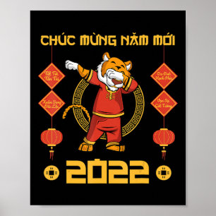 2023 Vietnamees nieuwjaar Chuc Mung Nam Moi Poster