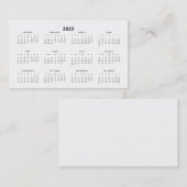 2023 Visitekaartje voor de kalender voor mapgroott (Voorkant / Achterkant)