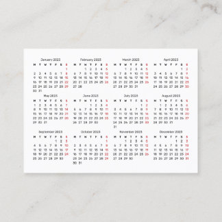 2023 Visitekaartje voor speciale acties - Maandag 