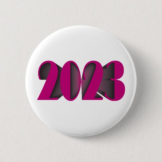 2023 VIVA MAGENTA RONDE BUTTON 5,7 CM (Voorkant)