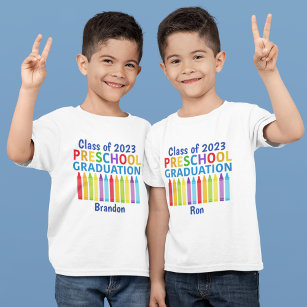 2023 Voorschoolse Afstuderen Fun Aangepaste Kinder T-shirt