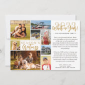 2023 Wat een jaar fotocollage 2024 kalender Feestdagenkaart (Voorkant)