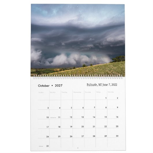 2023 Weather Calendar by Marcus Hustedde Kalender (Okt 2027)