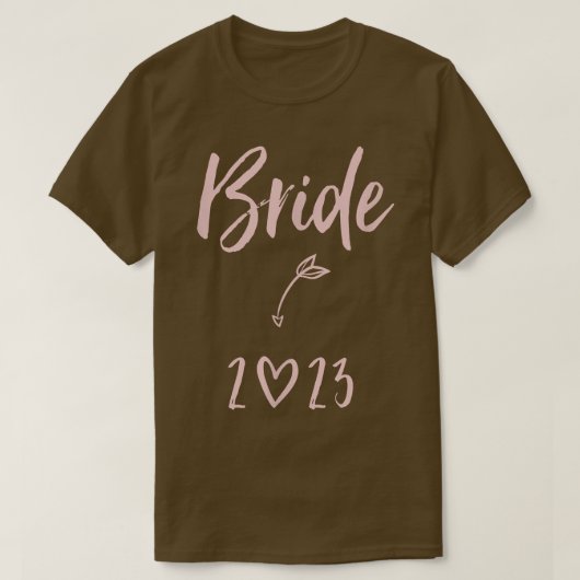 2023 Wedding Bride Heart T-shirt (Design voorkant)