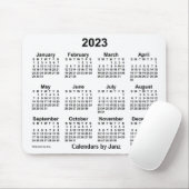 2023 Witte kalender van Janz Muismat (Met muis)