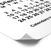 2023 Witte Wandkalender van Janz Poster (Hoek)