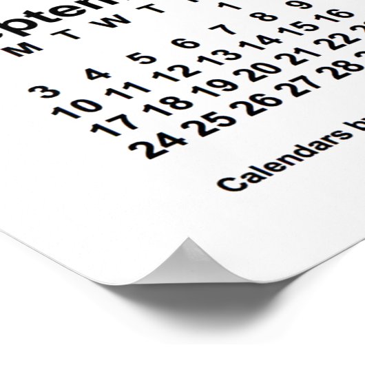 2023 Witte Wandkalender van Janz Poster (Hoek)