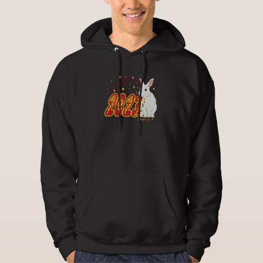 2023 Year of the Rabbit Chinese New Year Rabbit Hoodie (Voorkant)