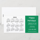 2023 Zakelijke agenda van Janz Prettige feestdagen Feestdagenkaart (Voorkant / Achterkant)