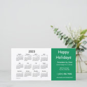 2023 Zakelijke agenda van Janz Prettige feestdagen Feestdagenkaart (Staand voorkant)