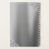 2023 Zilver Glitter Glans Wimpers Glam Planner (Achterkant)